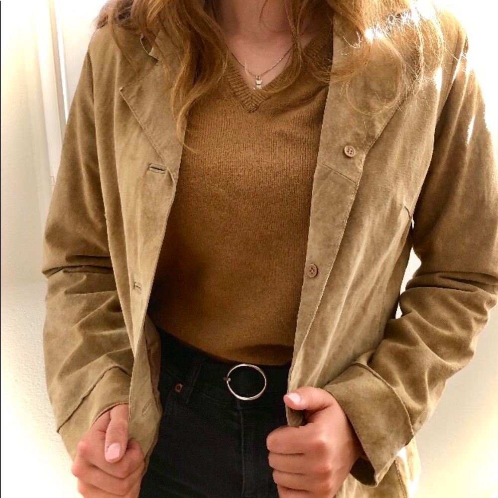 Genuine Leather Suede Jacket